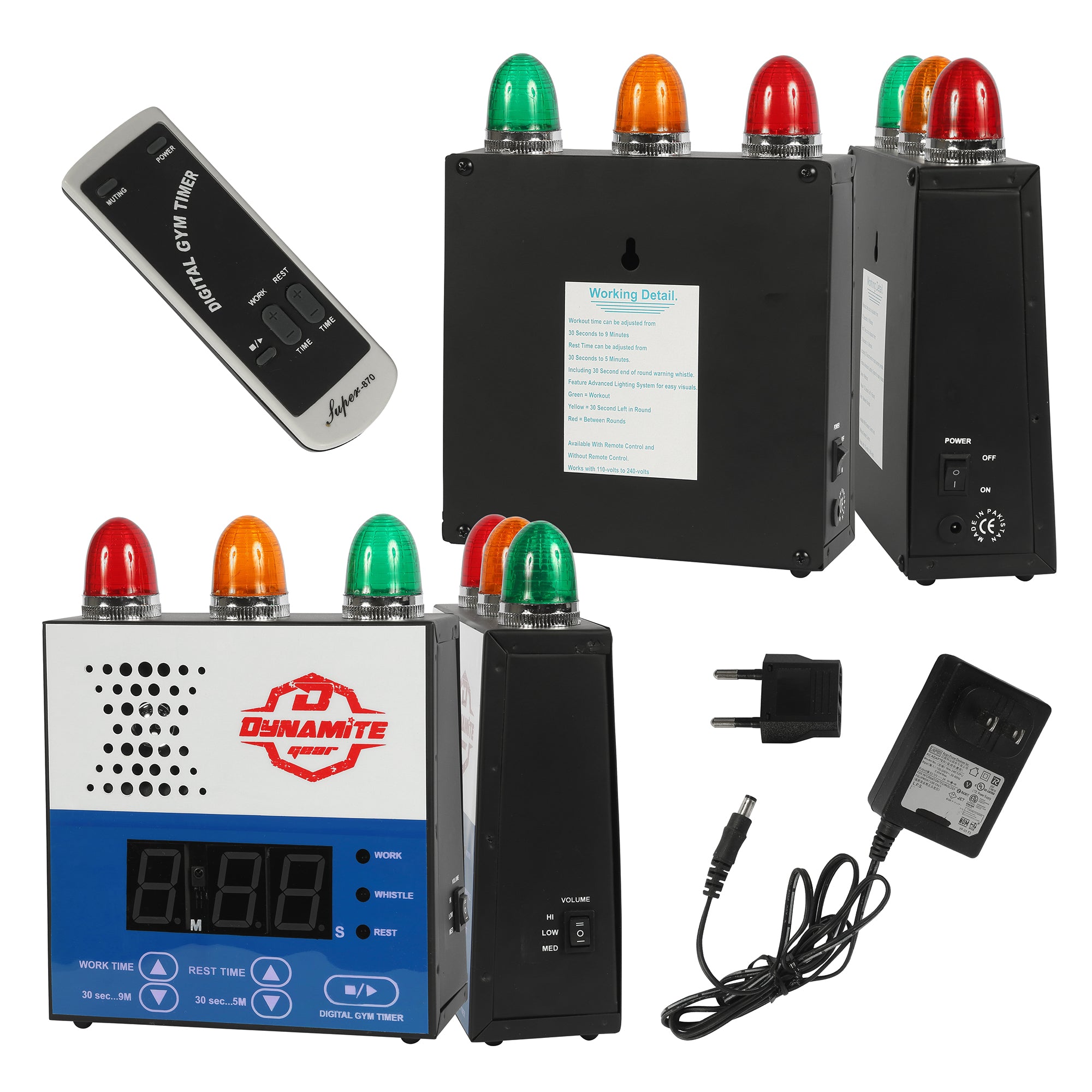 Kickboxing Clock Digital Boxing Clock with remote control – Dynamite Gear