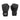Boxing Gloves - Synthetic Leather White/Black